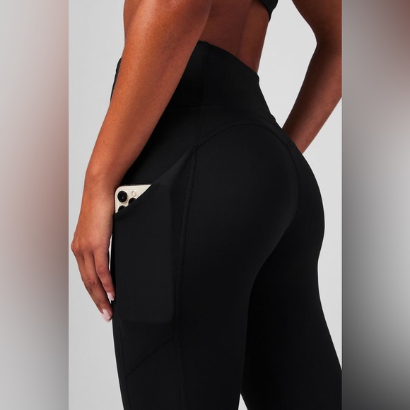 Fabletics L Black Oasis PureLuxe High Waisted Legging - Picture 2 of 5